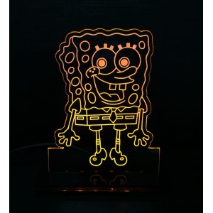 Luminária em Acrílico BOB ESPONJA